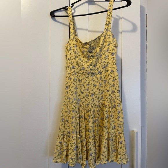 Yellow floral dress - Picture 1 of 2